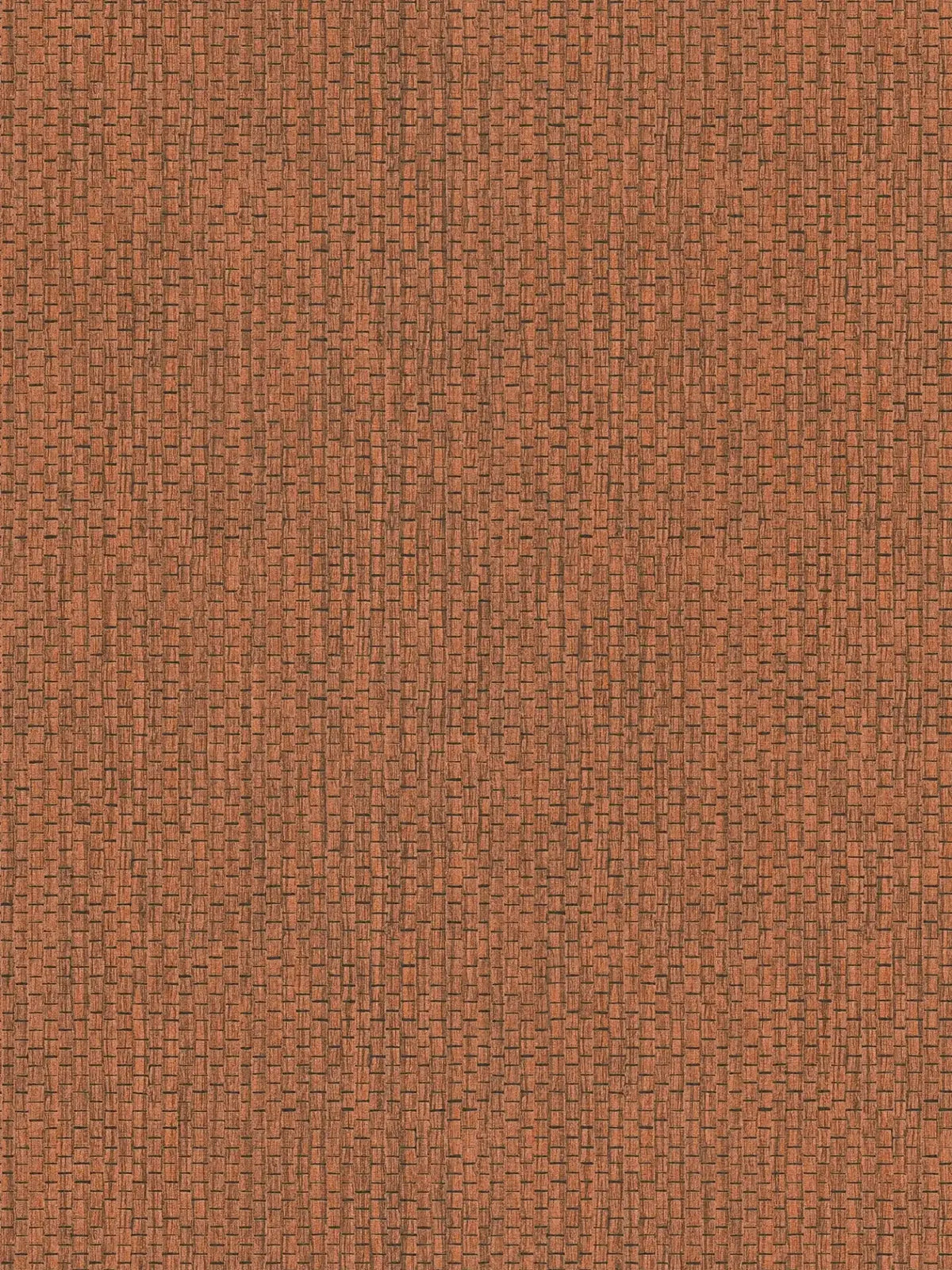 Chunky Weave Wallpaper - Burnt Orange