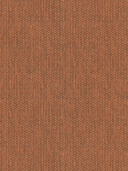Chunky Weave Wallpaper - Burnt Orange