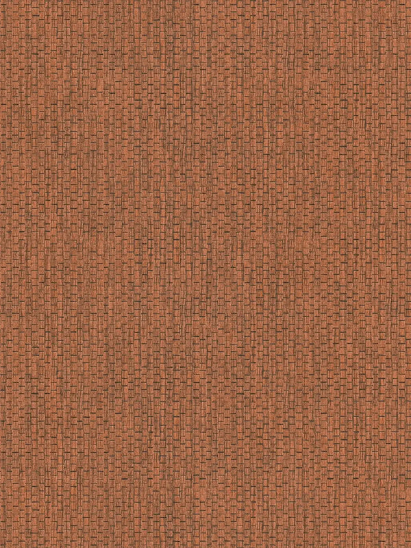 Sample - Chunky Weave Wallpaper - Burnt Orange