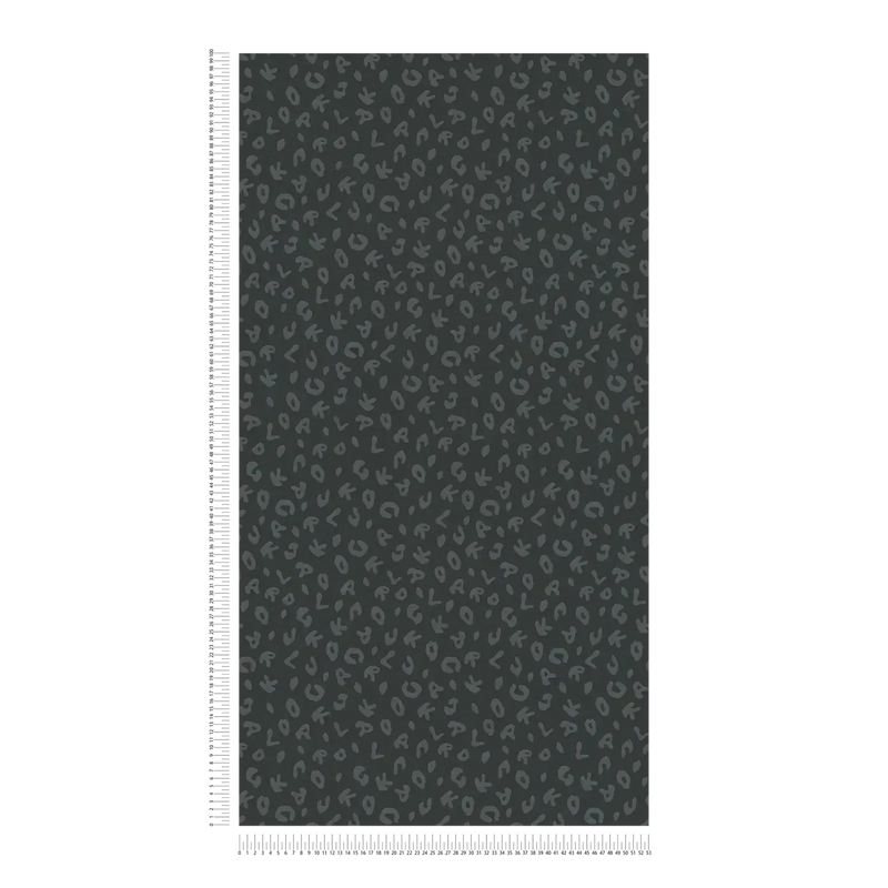 Leopard - Karl Lagerfeld Wallpaper - Charcoal