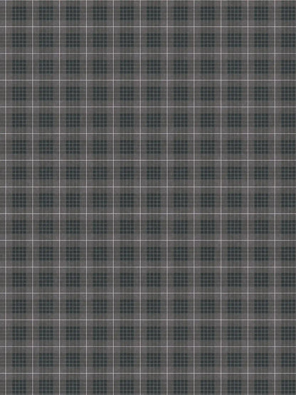 Tartan The Wallpaper - Dark Grey