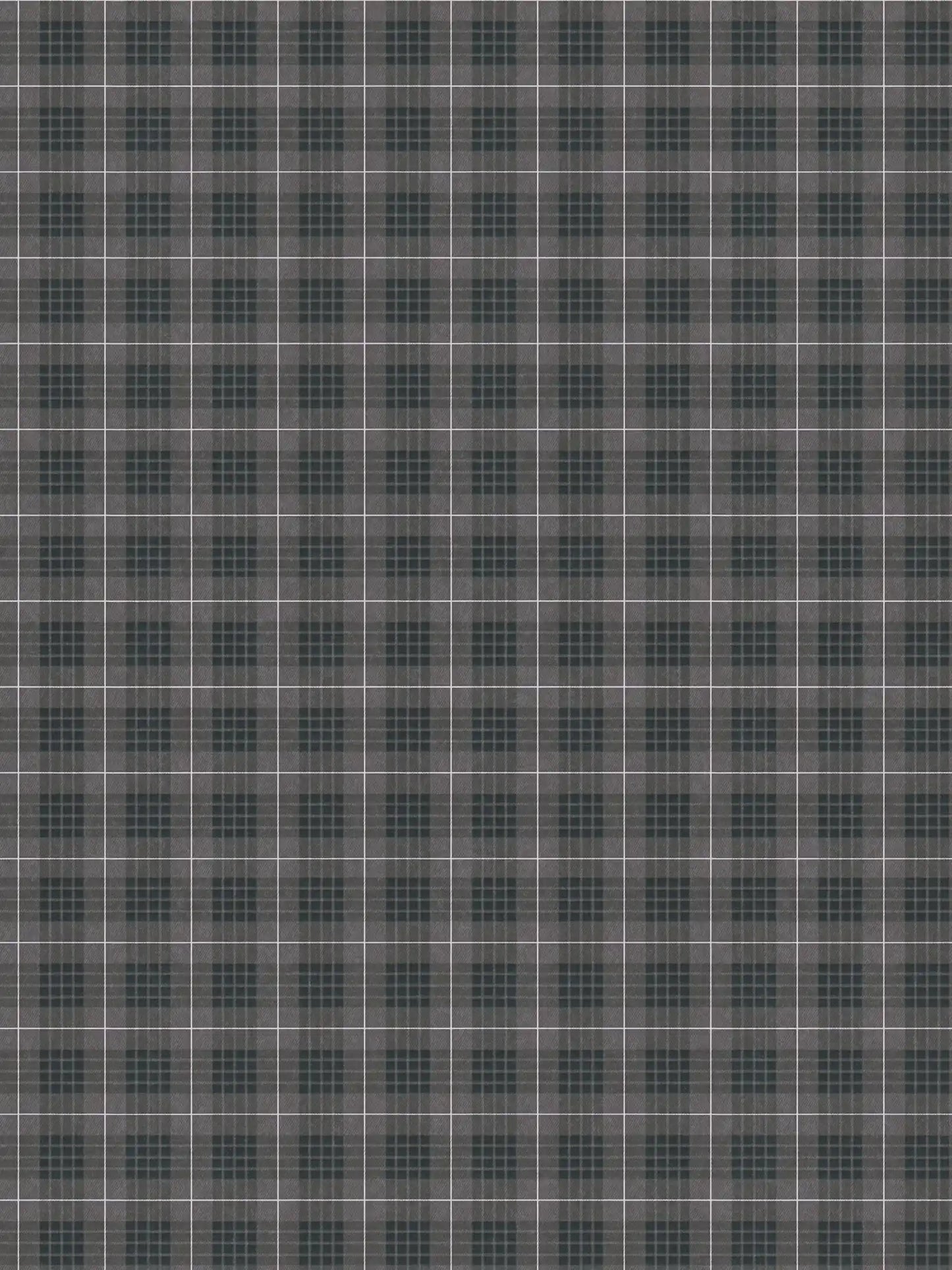 Sample - Tartan The Wallpaper - Dark Grey