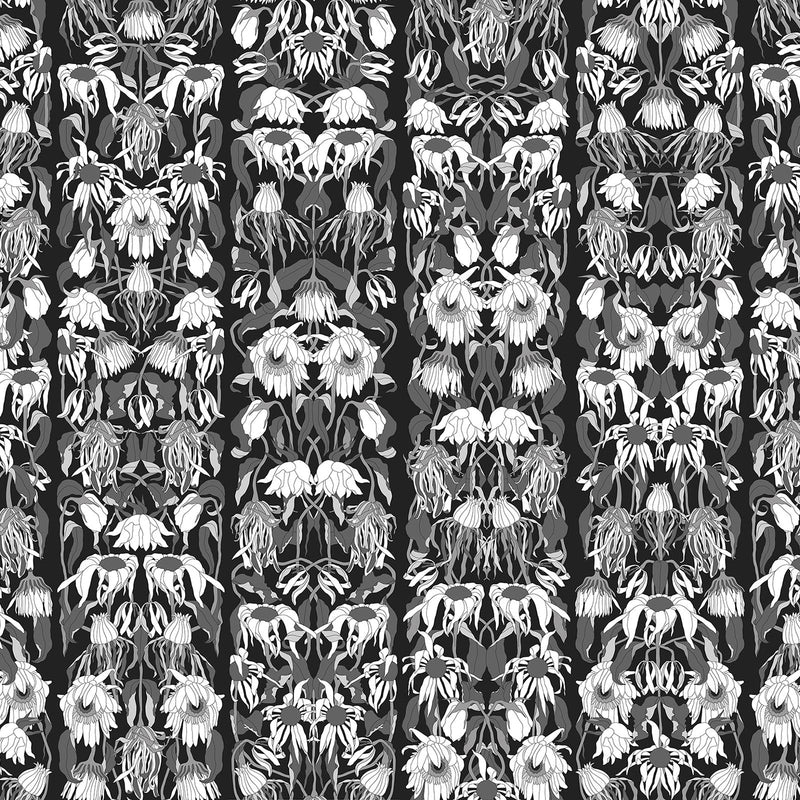 Withered Flowers Wallpaper by Studio Job - Black