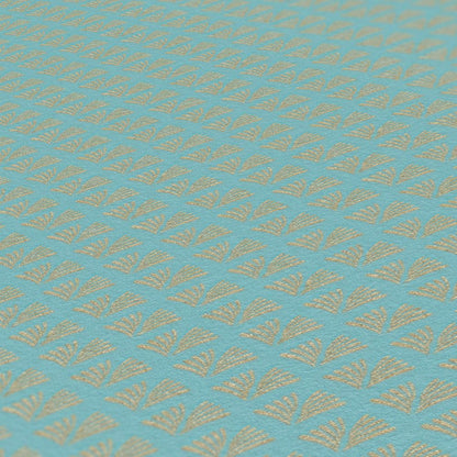 Tiny Wings - Art Deco Wallpaper  - Aqua