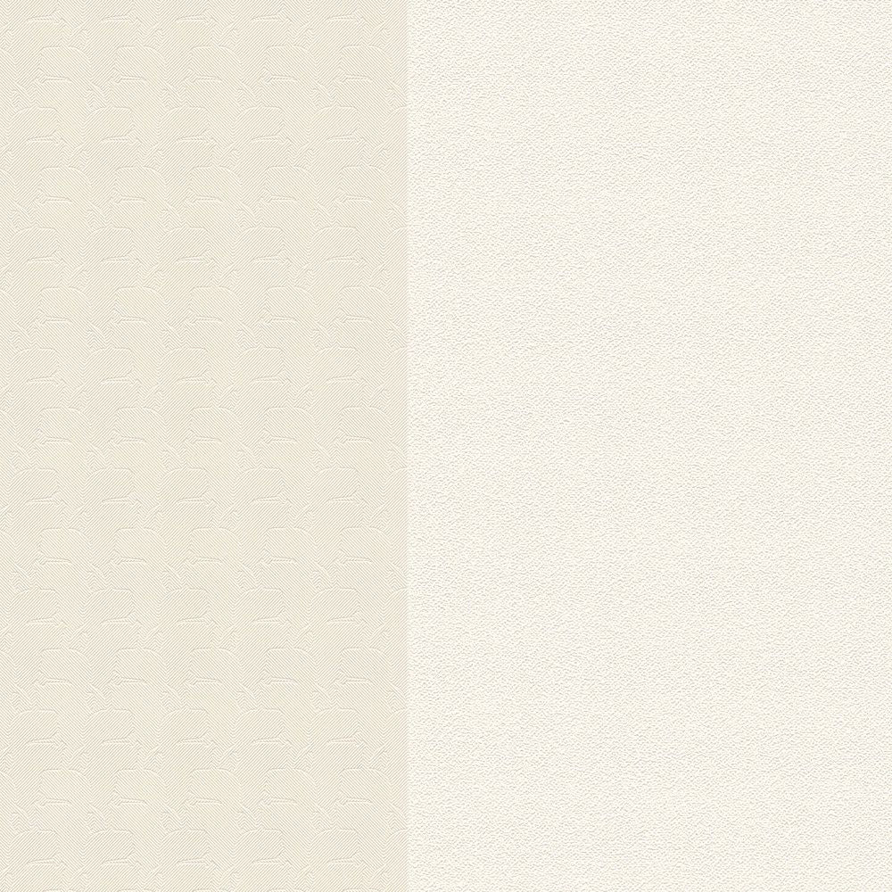 Rock Chic Stripes - Heavy Weight Wallpaper - Red/White