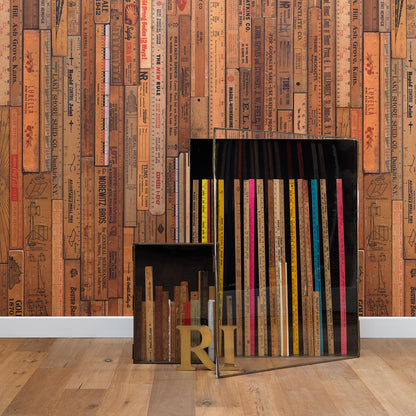 Printed Rulers by Mr & Mrs Vintage Wallpaper - Small Printed Rulers