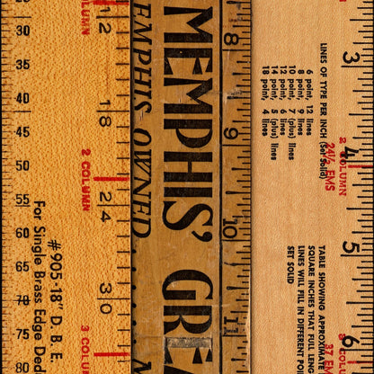 Printed Rulers by Mr & Mrs Vintage Wallpaper - Large Printed Rulers