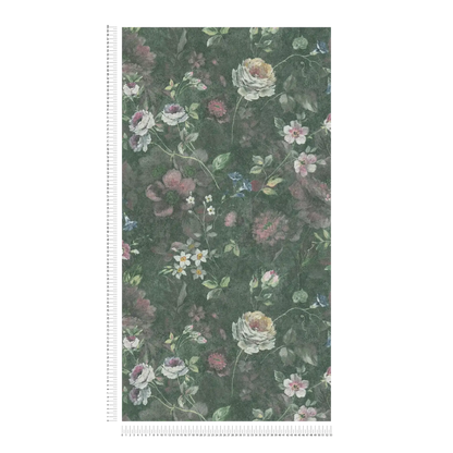 Secret Garden - Floral Wallpaper - Green