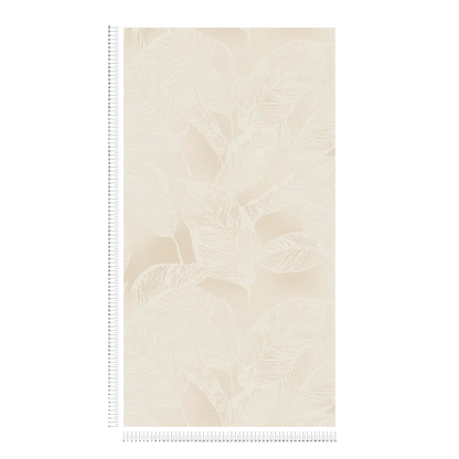 Banana Grove - Leaf Wallpaper - Beige