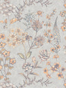 Stockholm Floral Wallpaper - Grey Orange