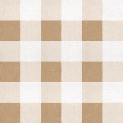 Large Gingham  Wallpaper - Curry