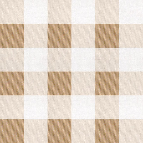 Sample - Large Gingham  Wallpaper - Curry