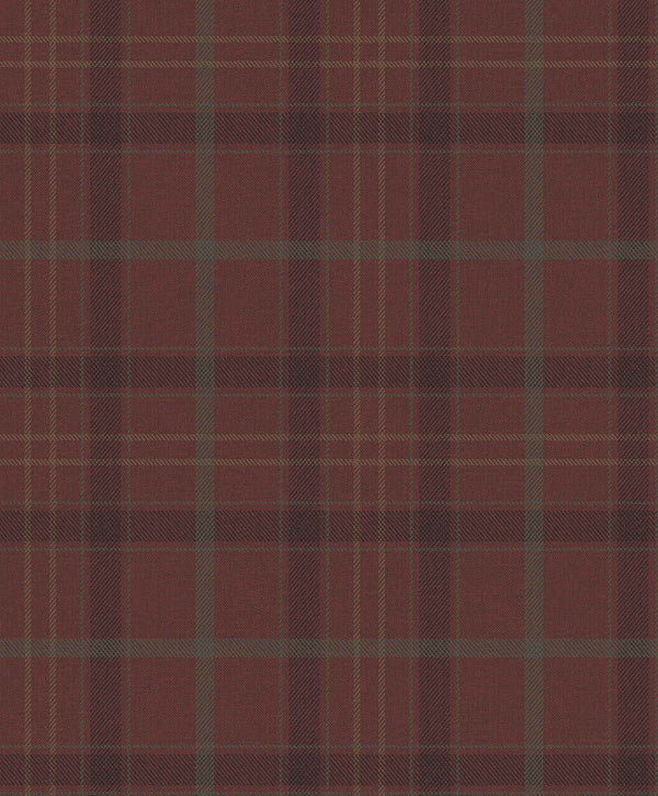 Sample - Check It Out Wallpaper - Burgundy