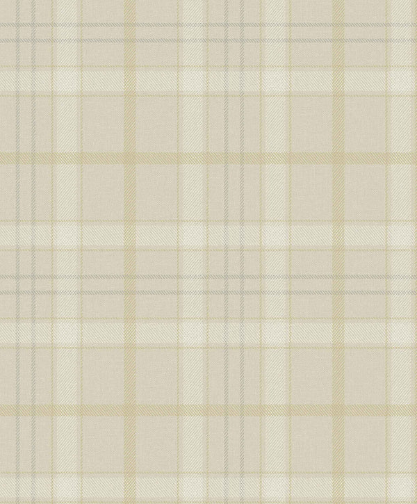 Sample - Check It Out Wallpaper - Ivory