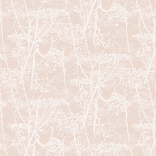 Cow Parsley Wallpaper - Ballet Slipper Pink