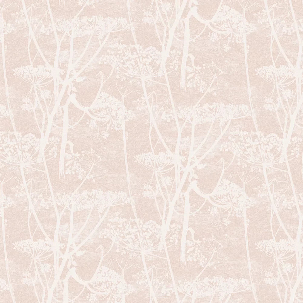 Sample - Cow Parsley Wallpaper - Ballet Slipper Pink