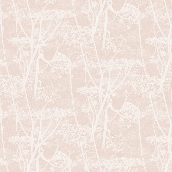 Sample - Cow Parsley Wallpaper - Ballet Slipper Pink