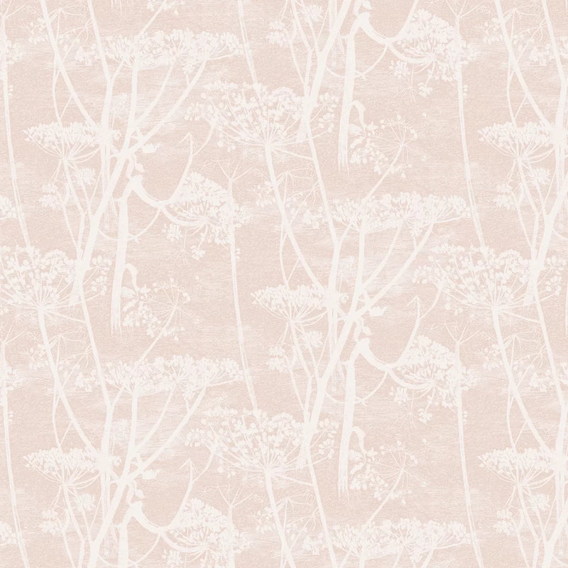 Cow Parsley Wallpaper - Ballet Slipper Pink