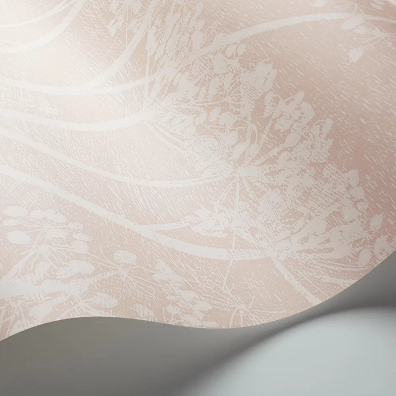 Cow Parsley Wallpaper - Ballet Slipper Pink