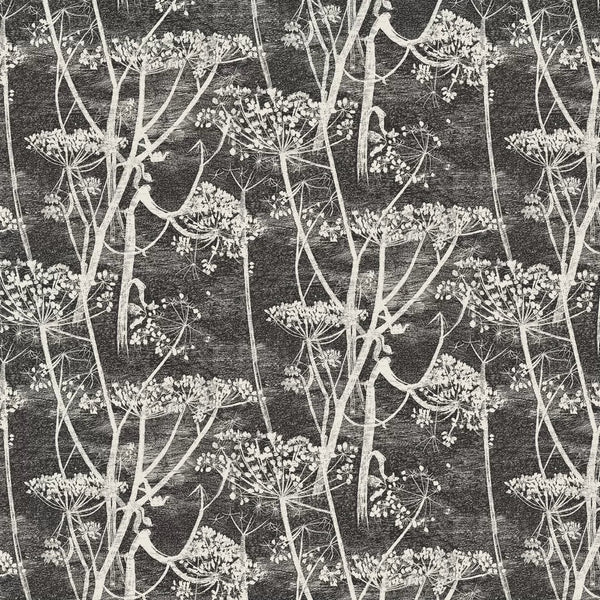 Sample - Cow Parsley Wallpaper - Black/White