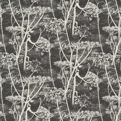 Cow Parsley Wallpaper - Black/White