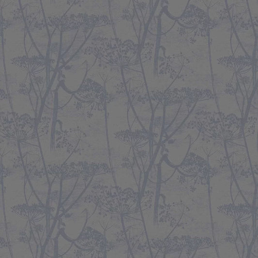 Cow Parsley Wallpaper - Charcoal