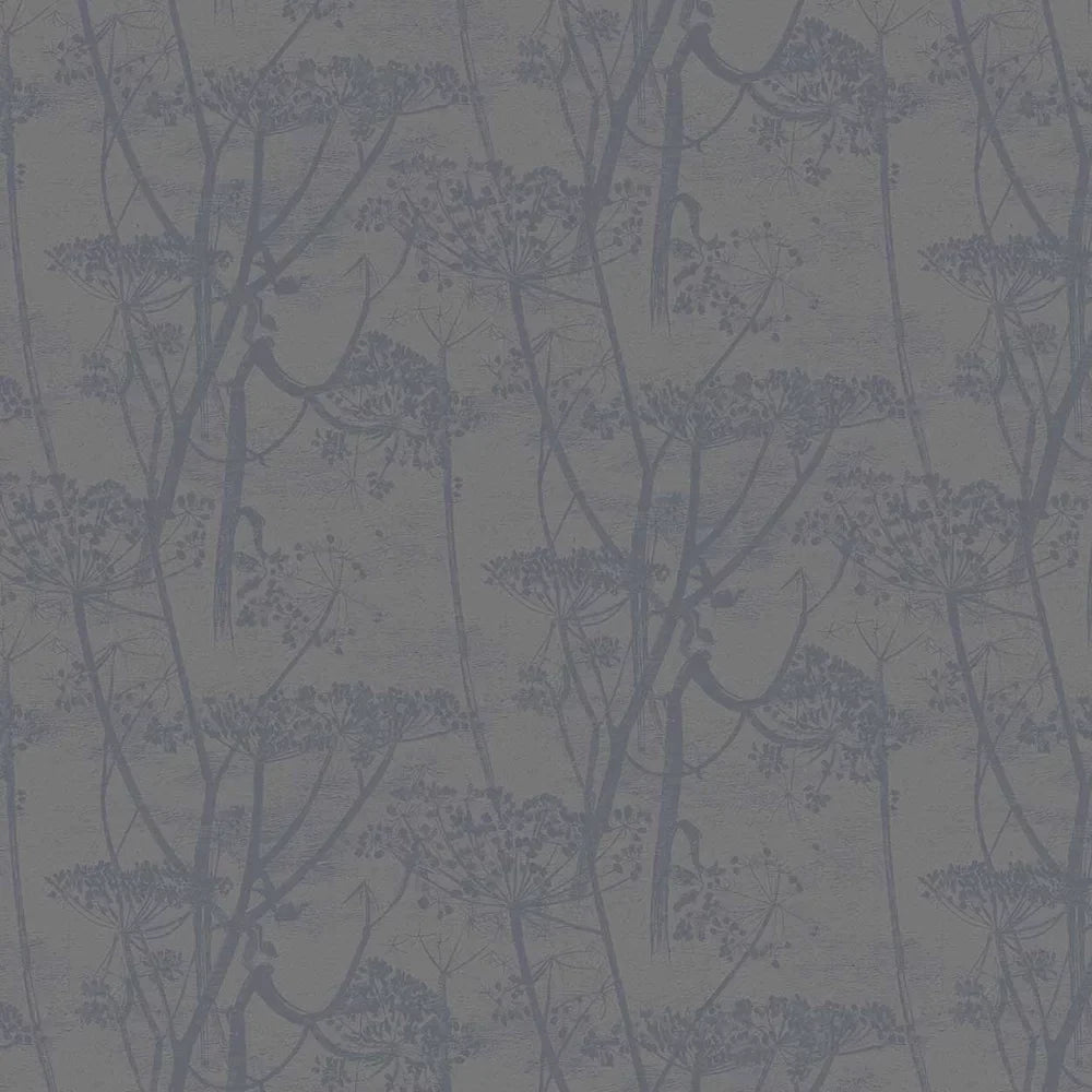 Sample - Cow Parsley Wallpaper - Charcoal
