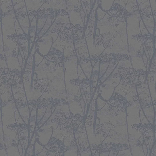 Sample - Cow Parsley Wallpaper - Charcoal