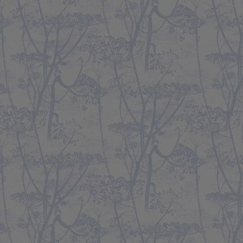 Sample - Cow Parsley Wallpaper - Charcoal