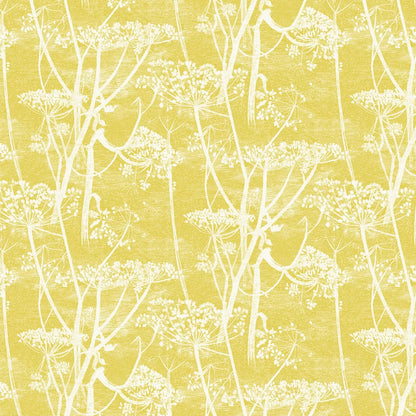 Cow Parsley Wallpaper - Yellow Citrus