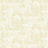 Cow Parsley Wallpaper - Straw on White