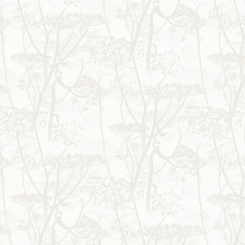 Sample - Cow Parsley Wallpaper - Off White