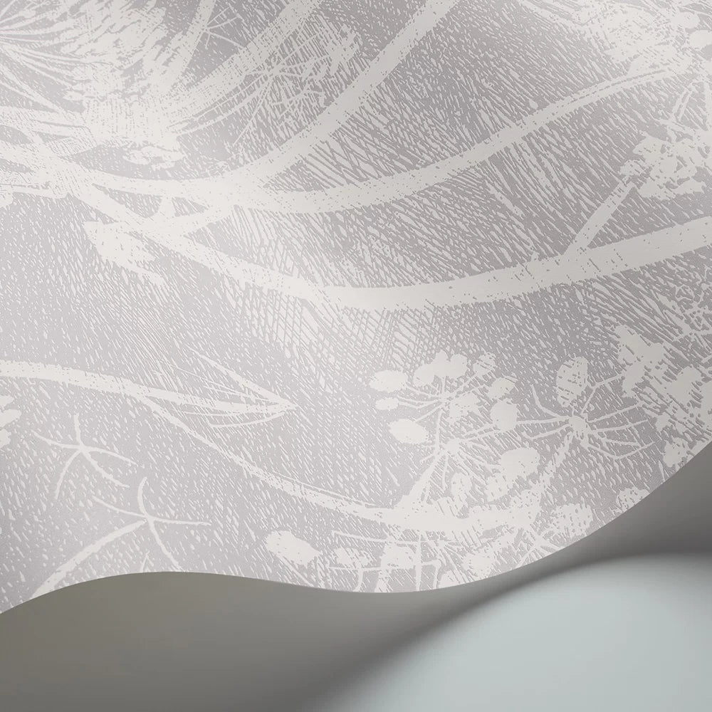 Cow Parsley Wallpaper - Soft Lilac