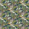 Hoope Wallpaper - Forest Green on Dark Viridian