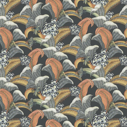Hoope Wallpaper - Terracotta Charcoal