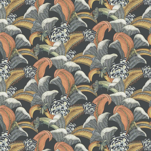 Hoope Wallpaper - Terracotta Charcoal