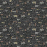Mediterranea - Cityscape Wallpaper - Charcoal/Metallics