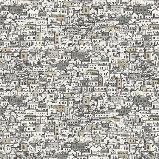 Mediterranea - Cityscape Wallpaper - White