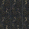 Pavo Parade Peacock Wallpaper - Metallic Bronze/Midnight