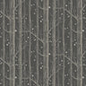 Woods and Stars Wallpaper - Charcoal