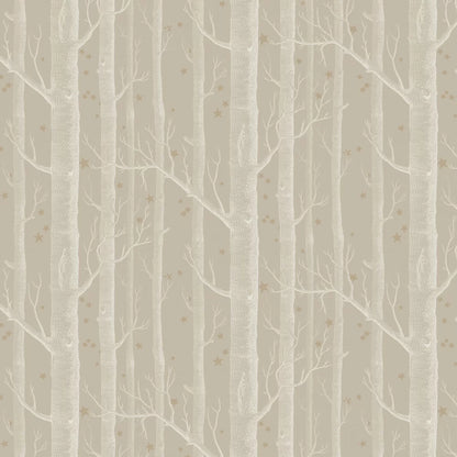 Woods and Stars Wallpaper - Linen