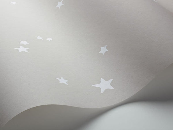 Sample - Stars Wallpaper - Cole and Sons - Grey/White