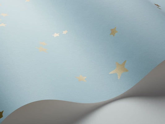 Stars Wallpaper - Cole and Sons - Powder Blue