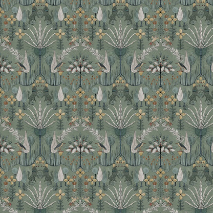Oasis  Villa Wallpaper - Celedon