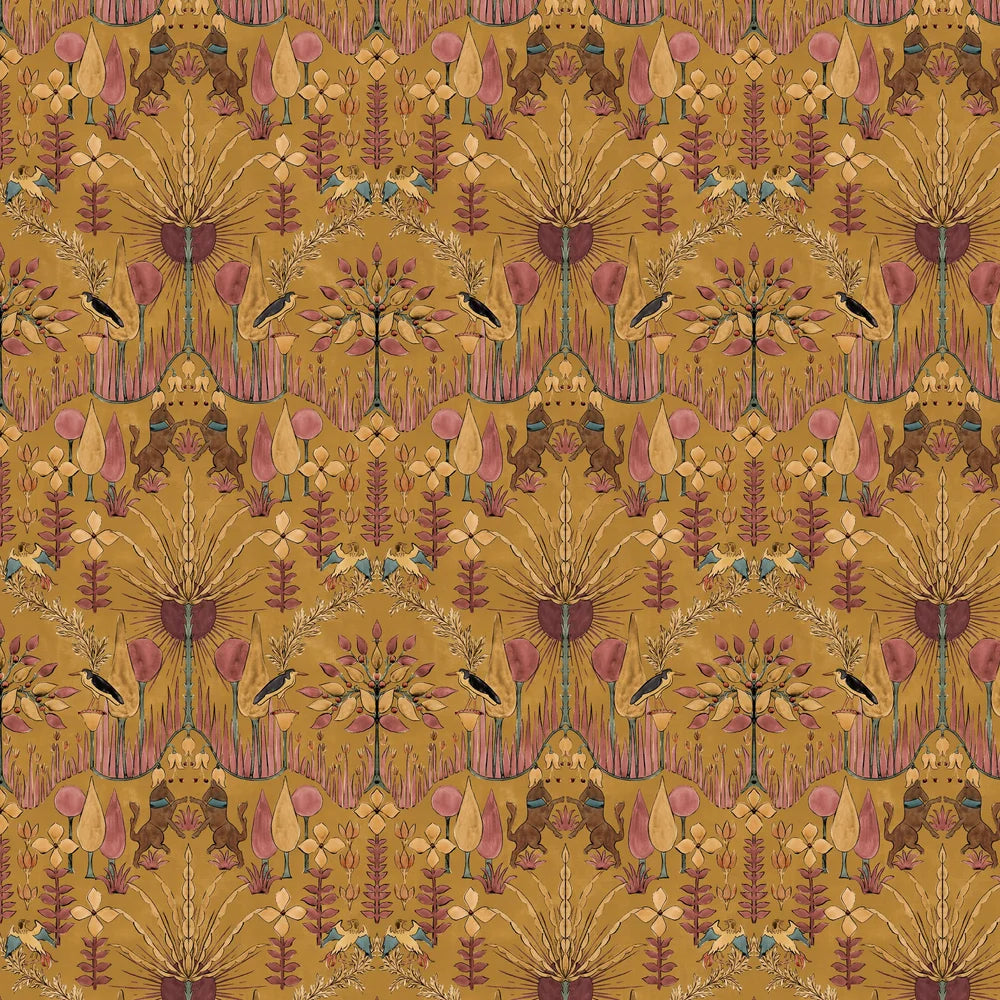 Oasis  Villa Wallpaper - Curry