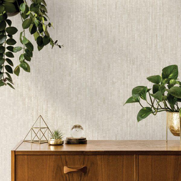 Roka - Stripe Linear Wallpaper - Cream