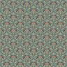 Flora Art Deco Wallpaper - Peacock Green