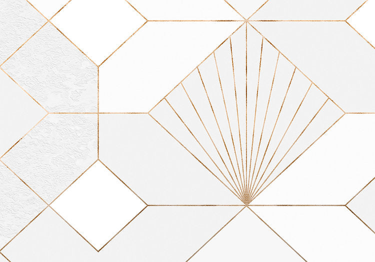Deco Obsidian - Grey - Custom Sized Wallpaper Mural (per m2)