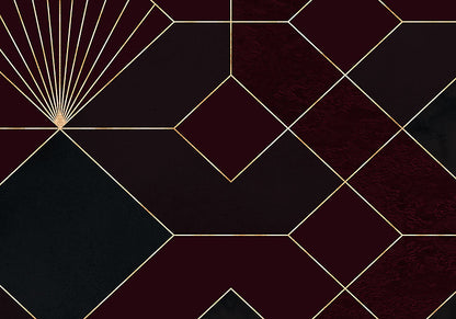 Deco Obsidian - Onyx - Custom Sized Wallpaper Mural (per m2)
