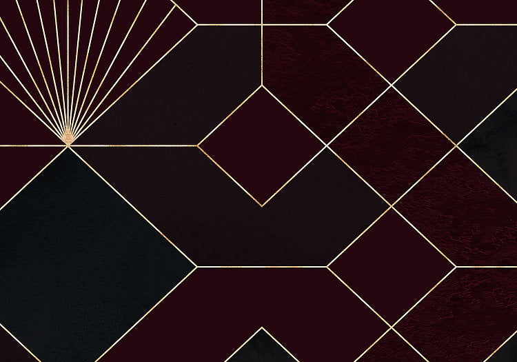 Deco Obsidian - Onyx - Custom Sized Wallpaper Mural (per m2)